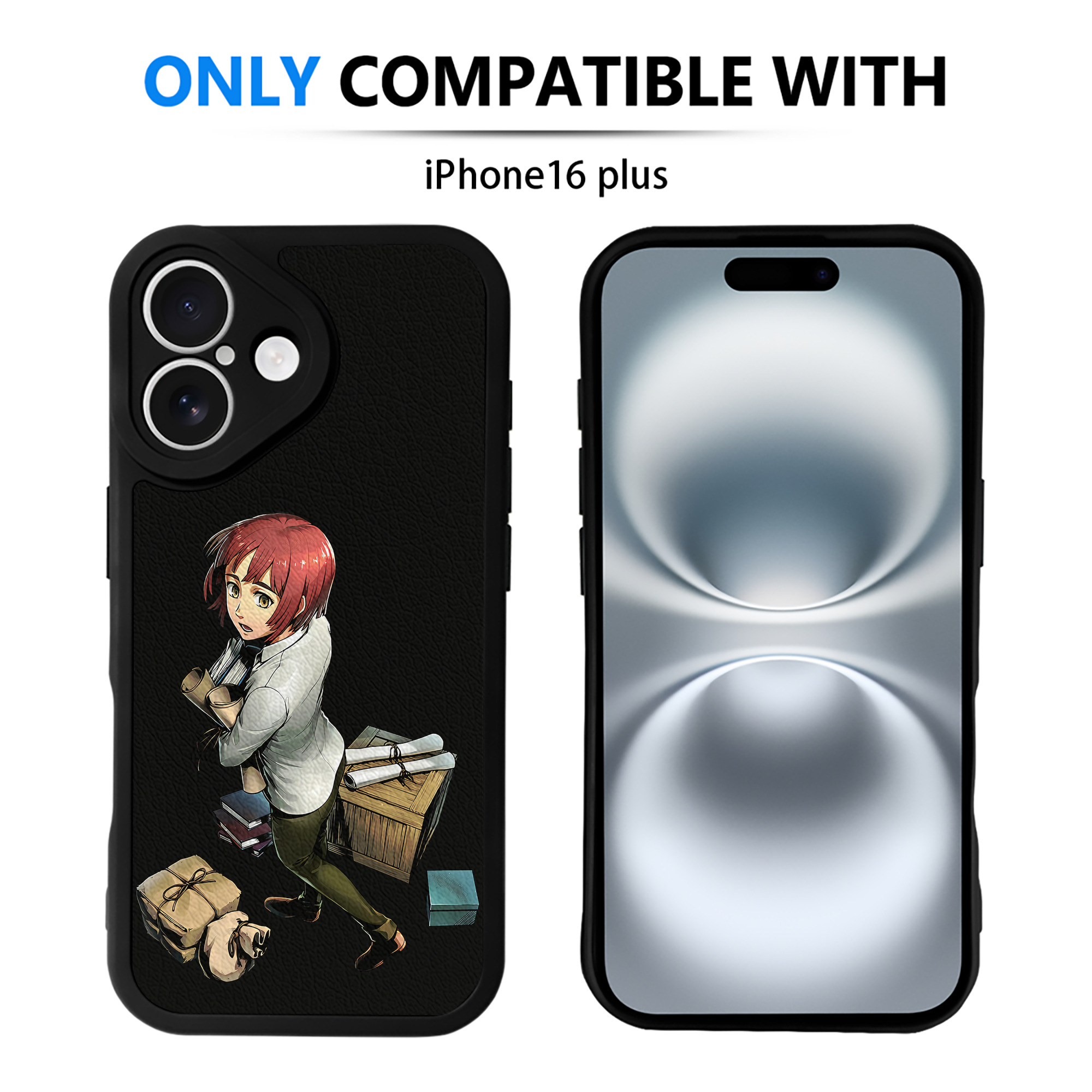 （画像用） 進撃の巨人 Attack on Titan 【iPhone 16シリーズ対応】シリコンスマホケース（レザー調） 材質：シリコン